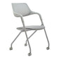 Contemporary Fixed Arms Swivel Chair Gray Cushion Conference Chair Clearhalo 'furn' 'furn_office_chair' 'Furniture' 'Office Chairs' 'Office Furniture' 'office_chair' 5972148