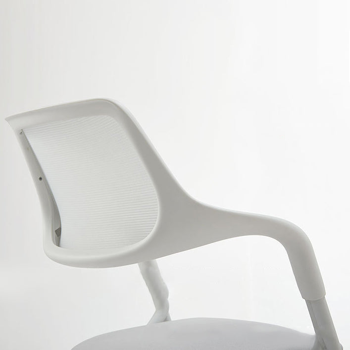 Contemporary Fixed Arms Swivel Chair Gray Cushion Conference Chair Clearhalo 'furn' 'furn_office_chair' 'Furniture' 'Office Chairs' 'Office Furniture' 'office_chair' 5972152
