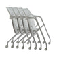 Contemporary Fixed Arms Swivel Chair Gray Cushion Conference Chair Clearhalo 'furn' 'furn_office_chair' 'Furniture' 'Office Chairs' 'Office Furniture' 'office_chair' 5972154