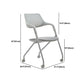 Contemporary Fixed Arms Swivel Chair Gray Cushion Conference Chair Clearhalo 'furn' 'furn_office_chair' 'Furniture' 'Office Chairs' 'Office Furniture' 'office_chair' 5972159