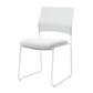 Contemporary No Wheels Conference Chair Plastic Back Armless Office Chair