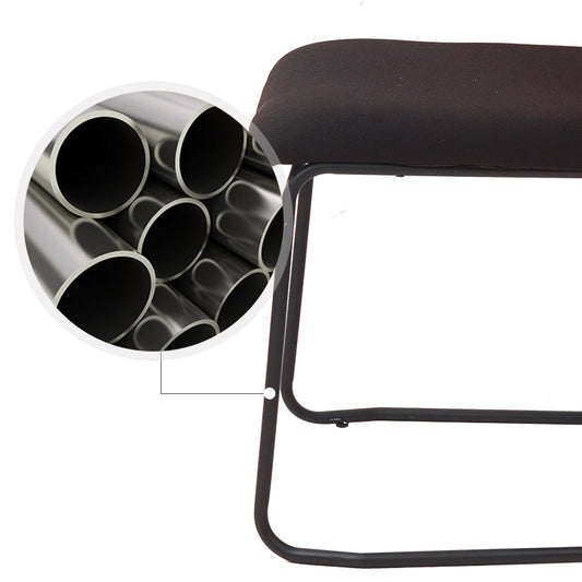 現代のホイール会議椅子プラスチックバックアームレスオフィスチェア