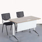 Armless Mid Back Vinyl Office Chair Modern Black Back Conference Chair Clearhalo 'furn' 'furn_office_chair' 'Furniture' 'Office Chairs' 'Office Furniture' 'office_chair' 5972208