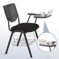 Armless Mid Back Vinyl Office Chair Modern Black Back Conference Chair Clearhalo 'furn' 'furn_office_chair' 'Furniture' 'Office Chairs' 'Office Furniture' 'office_chair' 5972214