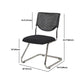 Armless Mid Back Vinyl Office Chair Modern Black Back Conference Chair Clearhalo 'furn' 'furn_office_chair' 'Furniture' 'Office Chairs' 'Office Furniture' 'office_chair' 5972236