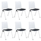18" silla de oficina plástica sin brazos contemporánea ancha de la silla de escritorio