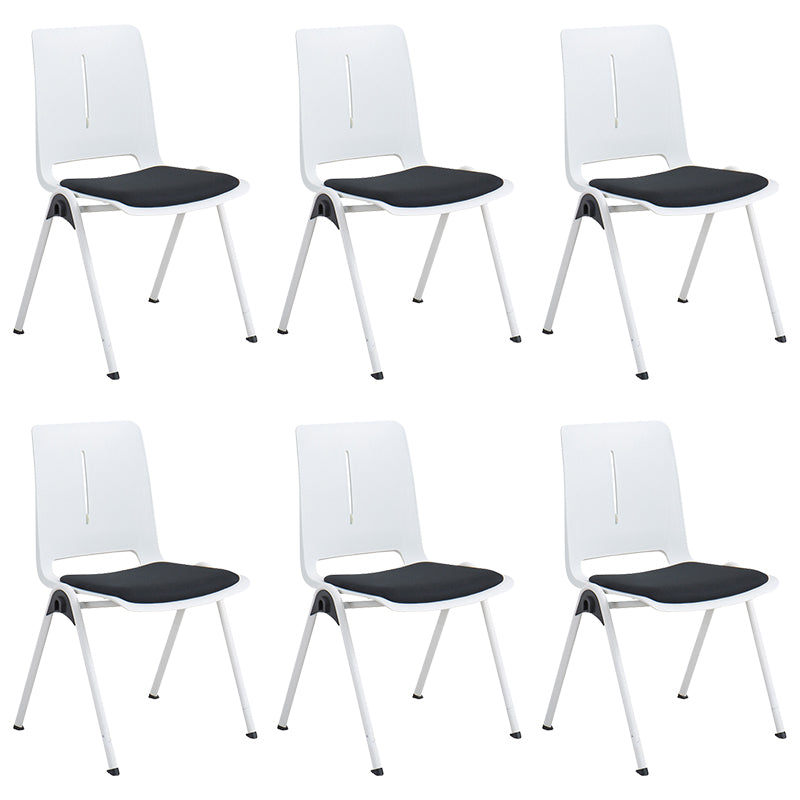 18" silla de oficina plástica sin brazos contemporánea ancha de la silla de escritorio