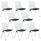 18" silla de oficina plástica sin brazos contemporánea ancha de la silla de escritorio