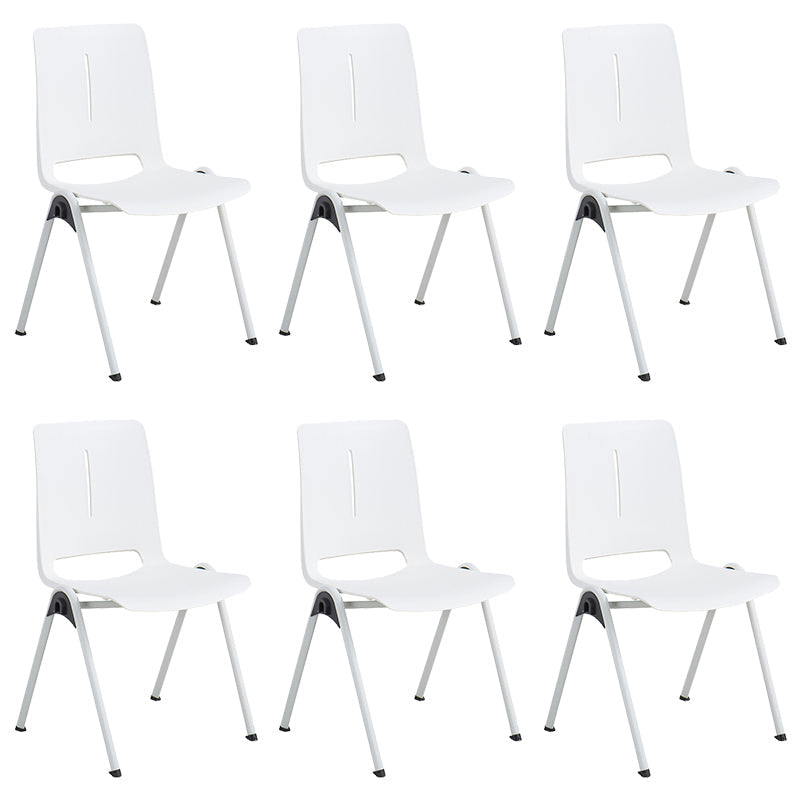 18" silla de oficina plástica sin brazos contemporánea ancha de la silla de escritorio