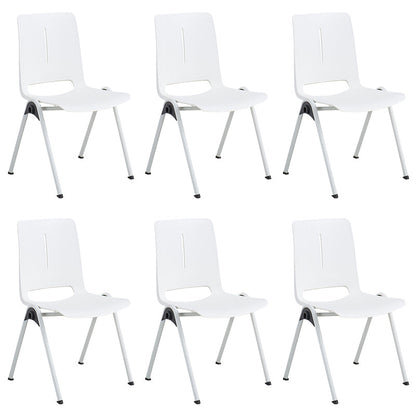 18" silla de oficina plástica sin brazos contemporánea ancha de la silla de escritorio