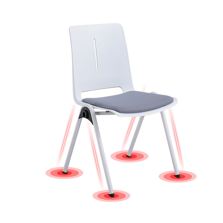 18" silla de oficina plástica sin brazos contemporánea ancha de la silla de escritorio