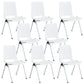 18" silla de oficina plástica sin brazos contemporánea ancha de la silla de escritorio