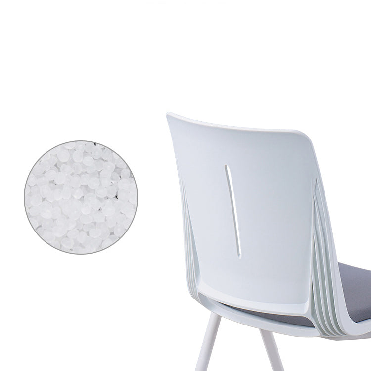 18" silla de oficina plástica sin brazos contemporánea ancha de la silla de escritorio