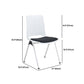 18" silla de oficina plástica sin brazos contemporánea ancha de la silla de escritorio
