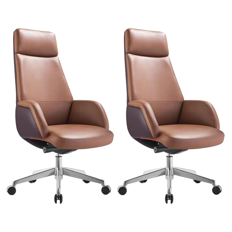 Zeitgenössischer Kunstleder Ergonomischer Stuhl High Back Conference Stuhl