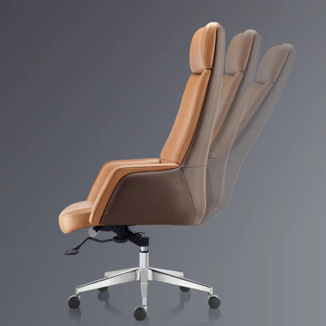 Zeitgenössischer Kunstleder Ergonomischer Stuhl High Back Conference Stuhl