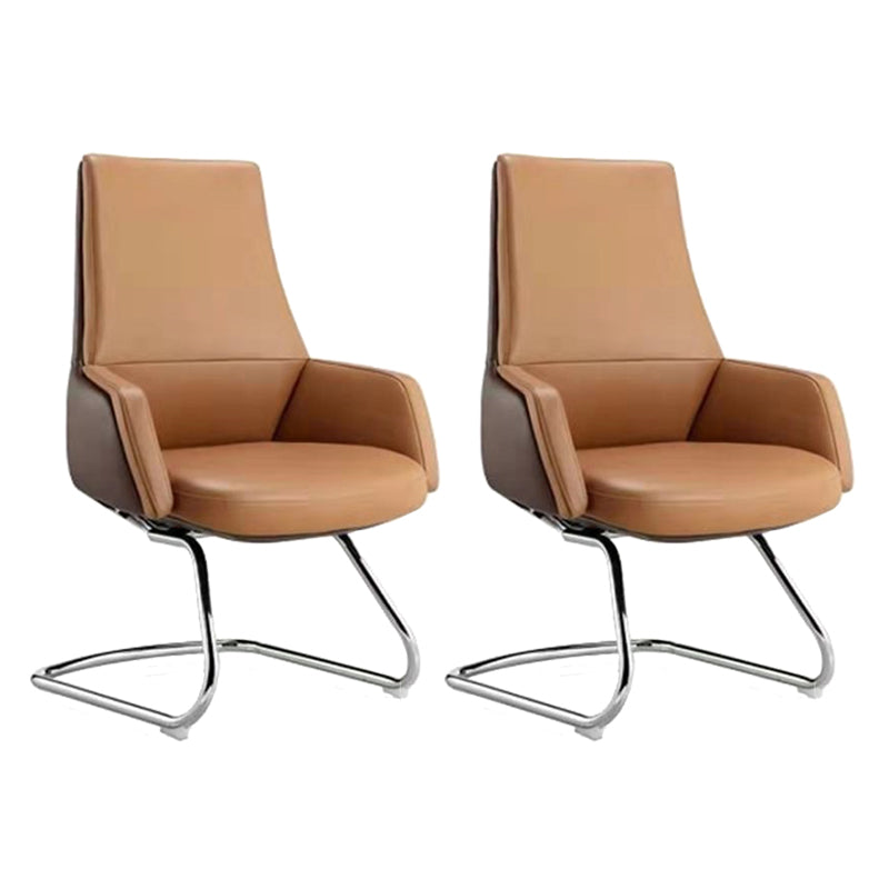 Zeitgenössischer Kunstleder Ergonomischer Stuhl High Back Conference Stuhl