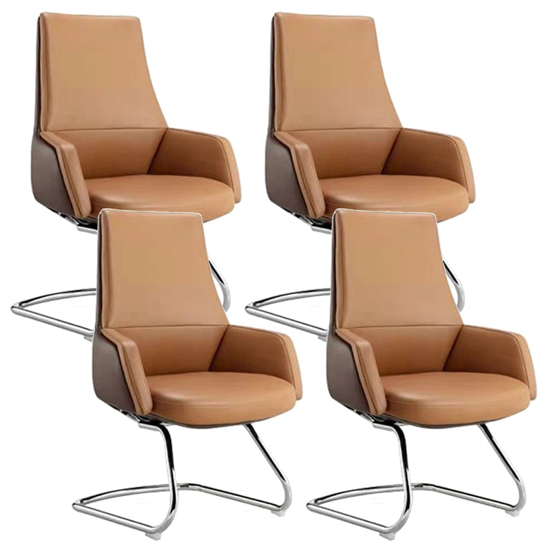 Zeitgenössischer Kunstleder Ergonomischer Stuhl High Back Conference Stuhl