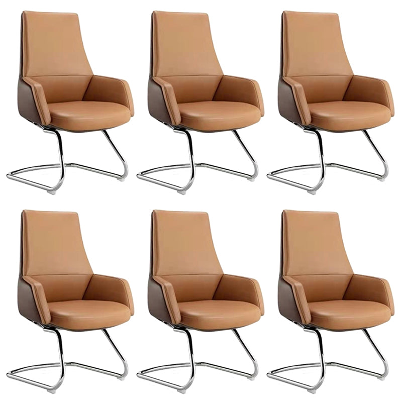 Zeitgenössischer Kunstleder Ergonomischer Stuhl High Back Conference Stuhl