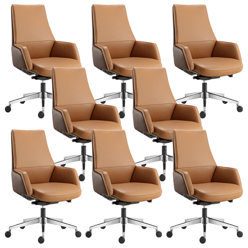 Zeitgenössischer Kunstleder Ergonomischer Stuhl High Back Conference Stuhl