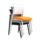 Sedia da scrivania contemporanea da 22 "sedia da ufficio a braccia senza ruote