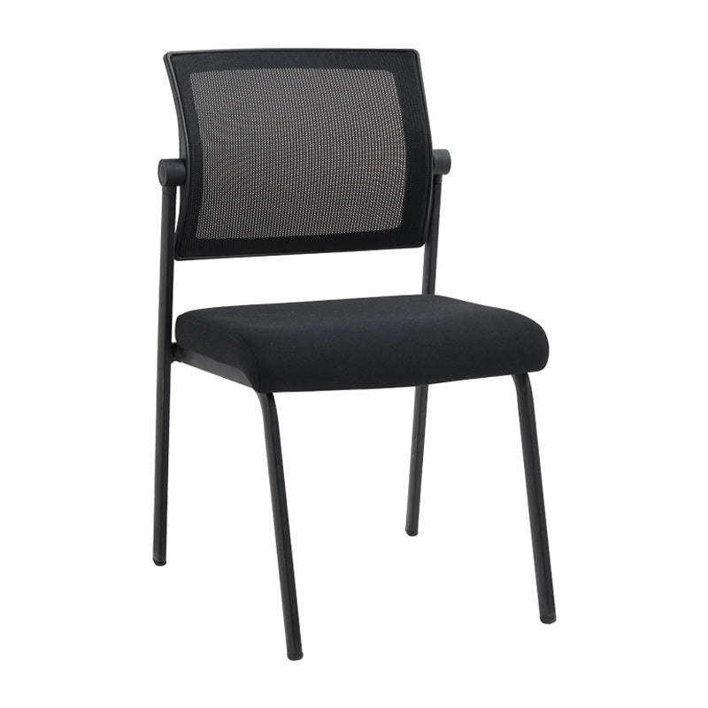 22" Wide Contemporary Desk Chair Armless No Wheels Office Chair Clearhalo 'furn' 'furn_office_chair' 'Furniture' 'Office Chairs' 'Office Furniture' 'office_chair' 5972307
