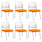 22" Wide Contemporary Desk Chair Armless No Wheels Office Chair White 6 Piece Set Clearhalo 'furn' 'furn_office_chair' 'Furniture' 'Office Chairs' 'Office Furniture' 'office_chair' 5972309
