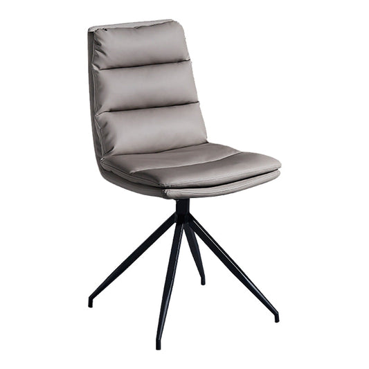 18 "幅の現代的なデスクチェアホイールなしフェイクレザーオフィスチェア