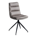 18 "幅の現代的なデスクチェアホイールなしフェイクレザーオフィスチェア