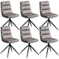 18" Wide Contemporary Desk Chair No Wheels Faux Leather Office Chair
