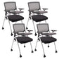 CorLiving Workspace Desk Chair in White Frame Conference Chair
