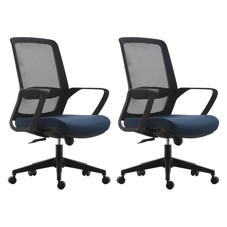 Silla de brazo contemporánea Ruedas de brazos fijos Altura de asiento Ajustable Silla de oficina