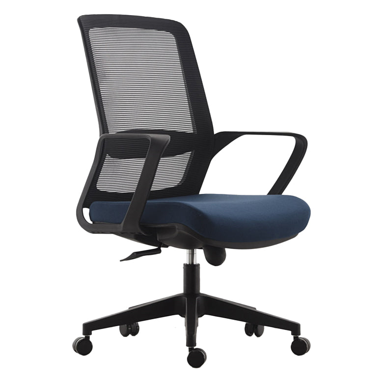 Silla de brazo contemporánea Ruedas de brazos fijos Altura de asiento Ajustable Silla de oficina