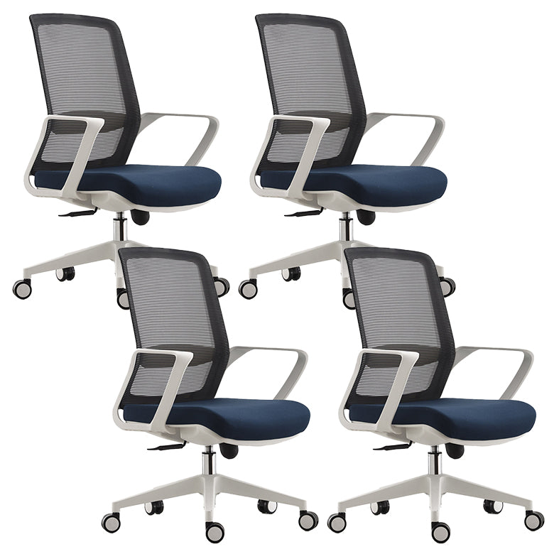 Silla de brazo contemporánea Ruedas de brazos fijos Altura de asiento Ajustable Silla de oficina