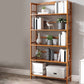 Estante de bambú vertical moderno Etagere Espresso estantería para dormitorio