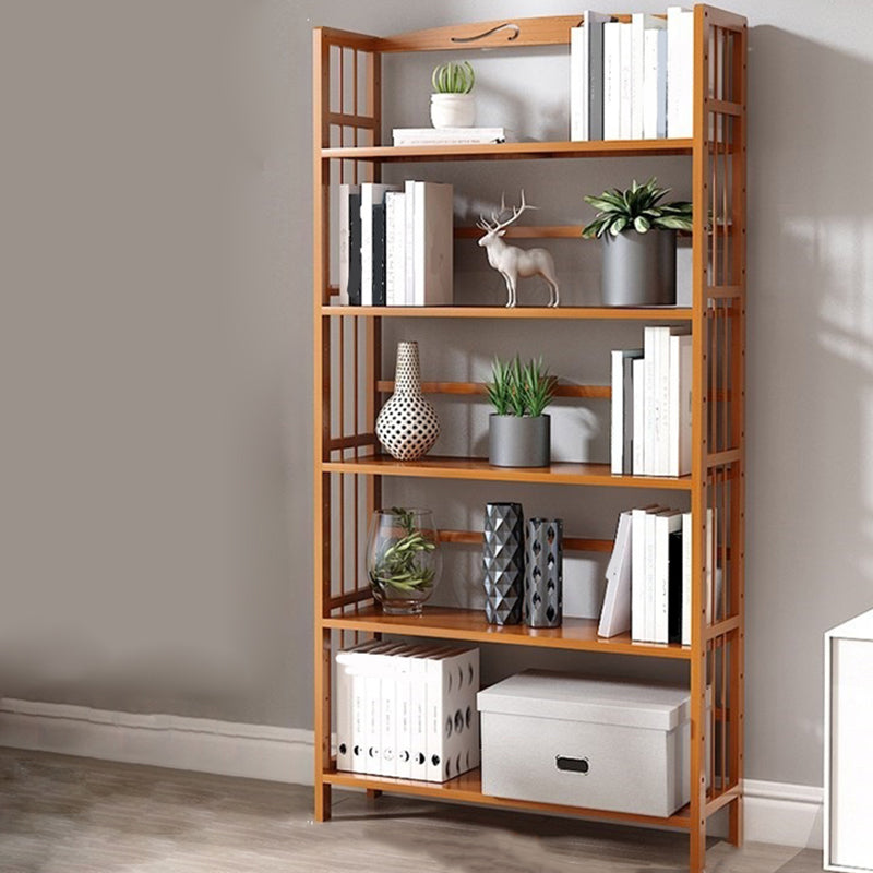 Estante de bambú vertical moderno Etagere Espresso estantería para dormitorio