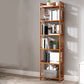 Estante de bambú vertical moderno Etagere Espresso estantería para dormitorio