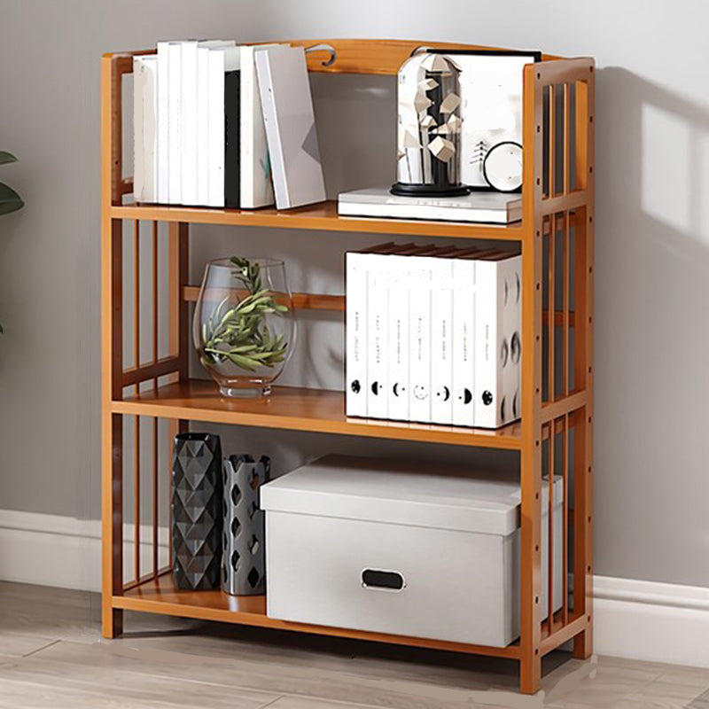 Estante de bambú vertical moderno Etagere Espresso estantería para dormitorio