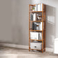 Estante de bambú vertical moderno Etagere Espresso estantería para dormitorio