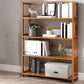 Estante de bambú vertical moderno Etagere Espresso estantería para dormitorio