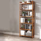 Estante de bambú vertical moderno Etagere Espresso estantería para dormitorio