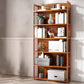Estante de bambú vertical moderno Etagere Espresso estantería para dormitorio