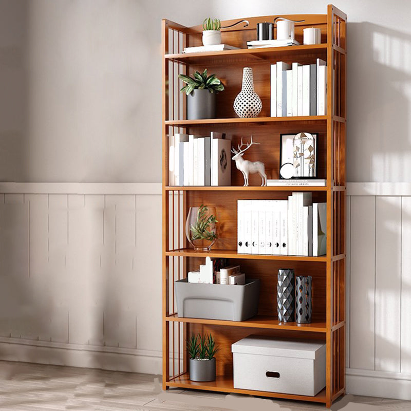 Estante de bambú vertical moderno Etagere Espresso estantería para dormitorio