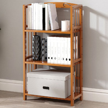 Estante de bambú vertical moderno Etagere Espresso estantería para dormitorio