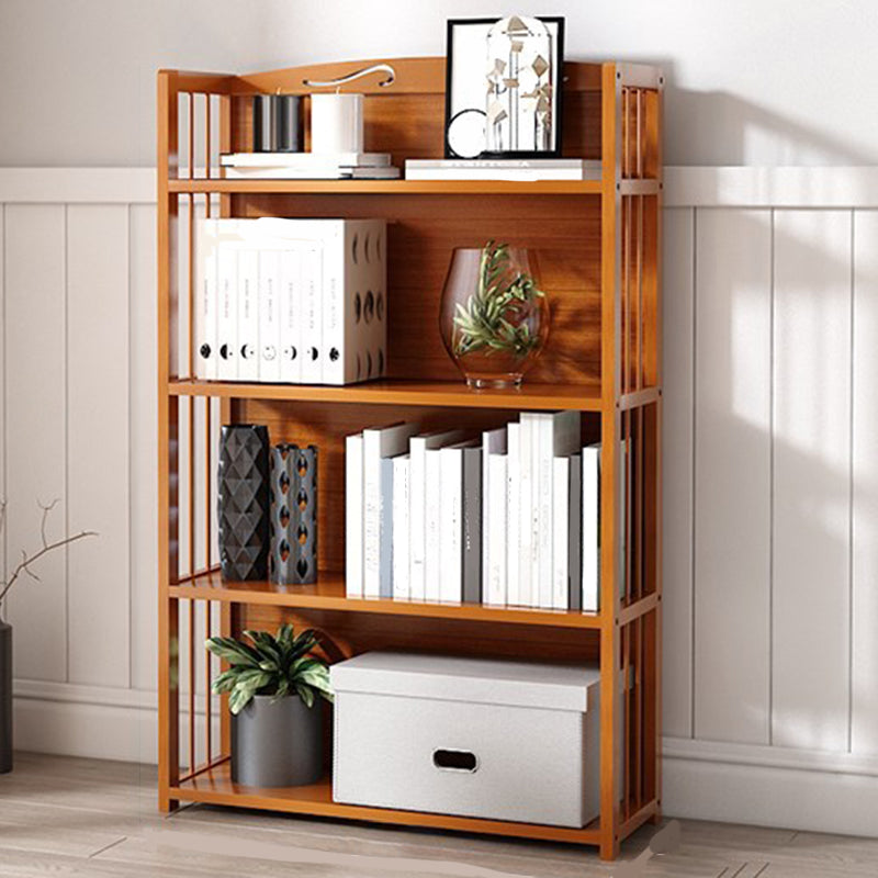 Estante de bambú vertical moderno Etagere Espresso estantería para dormitorio