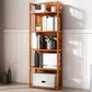 Estante de bambú vertical moderno Etagere Espresso estantería para dormitorio