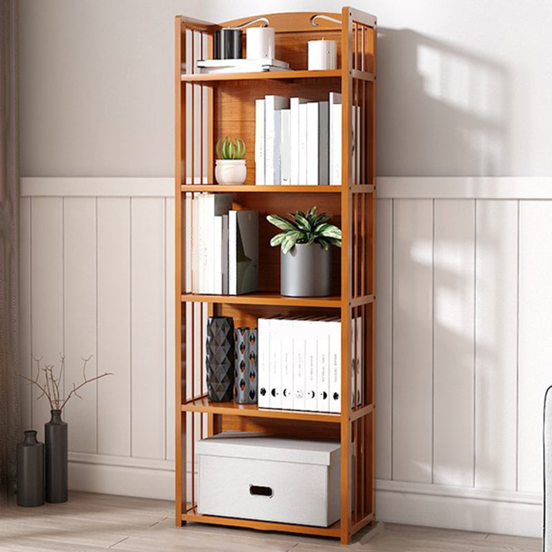 Estante de bambú vertical moderno Etagere Espresso estantería para dormitorio