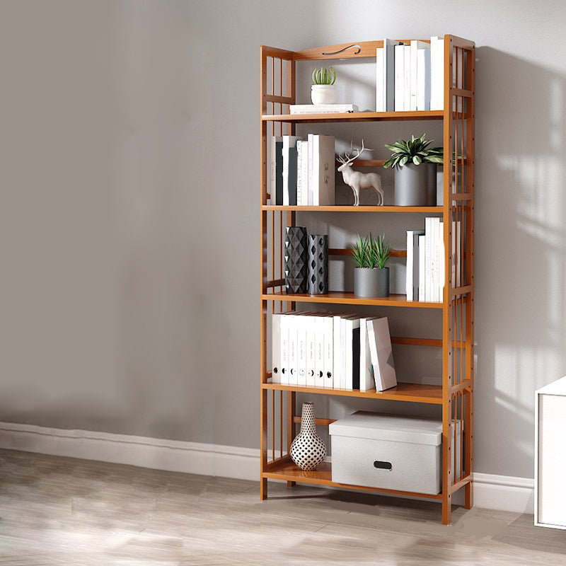 Estante de bambú vertical moderno Etagere Espresso estantería para dormitorio