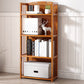 Estante de bambú vertical moderno Etagere Espresso estantería para dormitorio