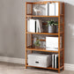 Estante de bambú vertical moderno Etagere Espresso estantería para dormitorio